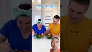 Jelly Semangka challenge funny watermelon prank fruit shortsvideo shorts [upl. by Spear]