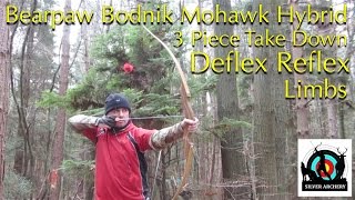 Bearpaw Bodnik Mohawk Hybrid Take Down Bow  DeflexReflex Limbs [upl. by Tillfourd]