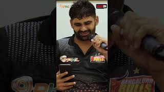 Record breaker Pardeep Narwal reacts to his first raid point PKL11 ProKabbadiOnStar ProKabbadi [upl. by Lewin46]