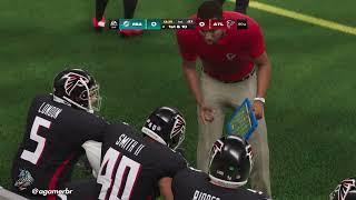 jogando PlayStation Miami Dolphins vs Atlanta Falcons [upl. by Akihsan]