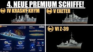 4 neue Premiumschiffe angekündigt  World of Warships Legends [upl. by Sugihara]