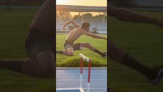 Hurdler tracknfield challenge olympicsport [upl. by Eelan]