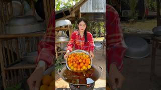 Cooking tomato sauce with deep fried chicken recipe foodie cooking delicious shortvideo [upl. by Cherlyn706]