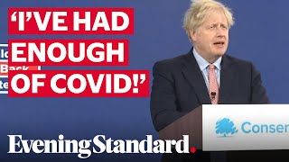 Boris Johnson pledges to rebuild Britain from effects of coronavirus in virtual Tory conference [upl. by Reham]