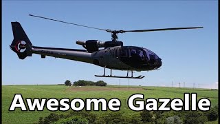 The Thrill of flying the Gazelle Chopper [upl. by Aroel]