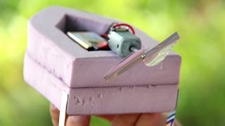 How to Build an Airboat With DC Motor  Siimple Powered Airboat DIY [upl. by Artur]