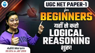 UGCNET Beginners Guide ✅ How to Start Preparation for UGC NET Paper 1 Logical Reasoning  Aditi Mam [upl. by Toms]