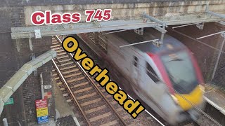 Class 745008 overhead flyby towards Norwich  Greater Anglia [upl. by Efthim]