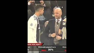 Ronaldo destroyed ten hag 💀 cristiano football trending [upl. by Petite]