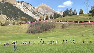 4K🇨🇭Swiss Rhätische Bahn 🇨🇭 Weltrekord 🇨🇭 [upl. by Oleusnoc]