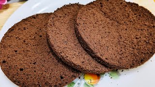 Easy Chocolate sponge cake with Perfect Measurements [upl. by Eilsel]