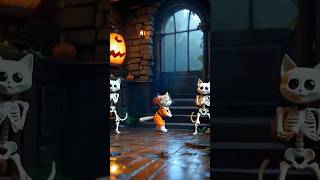 EctoKitty vs dancing Skeleton Cats crazycat crazykitty cutecat cute catlover digitalart [upl. by Nivle]