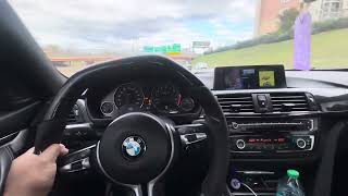 Driving the pink Barbie mobile car jdm bmw m4 [upl. by Felike]