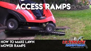 How to make lawn mower ramps [upl. by Ttennaej76]