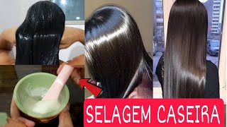 CABELO COM BRILHO ESPELHADO  SELAGEM CASEIRA MUITO FÃCIL [upl. by Cullan774]