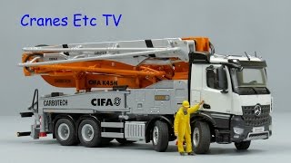 NZG CIFA K45H Truck Mounted Concrete Pump by Cranes Etc TV [upl. by Schmitz111]