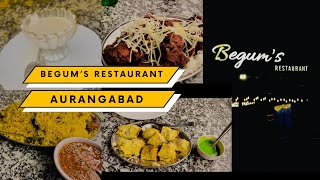 BEGUM’s RESTAURANT AURANGABAD  FOOD REVIEW Shaikh Rayyan [upl. by Ariik637]