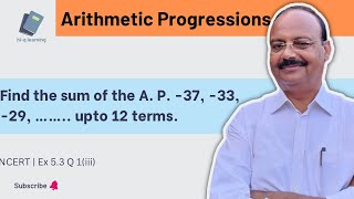 Find the sum of the A P 37 33 29 …… upto 12 terms [upl. by Searcy]