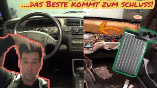 golf3vr6 wärmetauscher wechseln  erneuern  Armaturenbrett ausbauen  F1  VLOG [upl. by Ecienaj212]