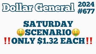 2024677💥Dollar General Couponing‼️SATURDAY SCENARIO‼️ONLY 132 EACH‼️Must Watch👀👀 [upl. by Medrek]