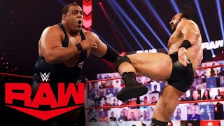 Drew McIntyre vs Keith Lee – WWE Championship Match Raw Jan 4 2021 [upl. by Utta]