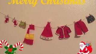 DiyManualidades para Navidad Tendederos de Ropa de santa claus [upl. by Justinn]