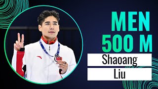 Shaoang LIU CHN  Winner  500m M  Montreal 1  ShortTrackSkating [upl. by Anitnahs696]