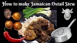 How to make Jamaican Oxtail Stew Brown Stew with dumplings [upl. by Rissa]