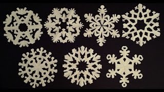 Paper snowflake tutorial  learn how to make snowflakes in 5 minutes  EzyCraft [upl. by Auehsoj595]