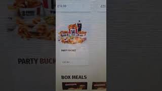 KFC prices in UK 18112023 [upl. by Nodle]