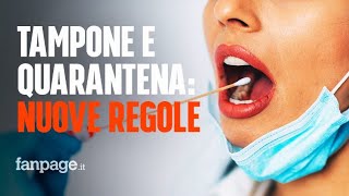 Coronavirus cambiano le regole per tamponi e quarantena ecco tutti i dettagli [upl. by Ailin990]