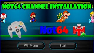 How to install NOT64 Channel 2022 NOT64 channel wii [upl. by Warrin]