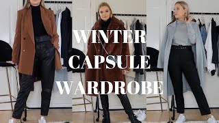 WINTER CAPSULE WARDROBE  21 PIECES FOR WINTER DAYTIME STYLING [upl. by Adnara]