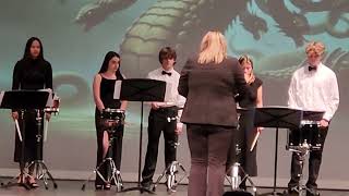 Croatan High School ❤️ Croatan Band 🎵 Fall Band Concert  Percussion Ensemble  Hydra [upl. by Sheelah]