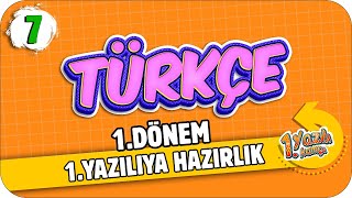 7 Sınıf Türkçe 1Dönem 1Yazılıya Hazırlık  2021 📝 [upl. by O'Callaghan]