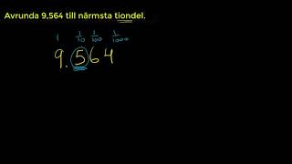 Avrunda decimaltal till närmsta tiondel [upl. by Burke]