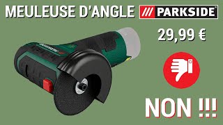 Review et test meuleuse dangle sans fil PWSA 12 B1 Parkside avis [upl. by Nilad]