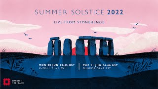 Summer Solstice 2022 Sunrise LIVE from Stonehenge [upl. by Mallin]