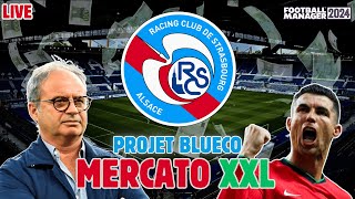 FM24  MERCATO XXL AU RACING  Projet BlueCo  Saison 4 ps  jai la crève ça promet mdr [upl. by Olodort]