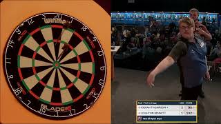 Kieran Thompson Vs Leighton Bennett Winmau World Masters 2022 Boys Final [upl. by Meadow]