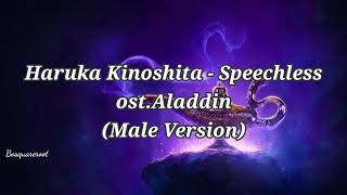 Haruko Kinoshita  Speechless ost Aladdin Male Version [upl. by Reffinej]