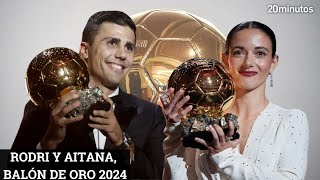 RODRI Y AITANA BALÓN DE ORO 2024 los grandes ganadores de la noche [upl. by Newcomb253]