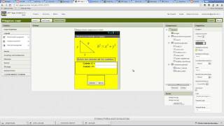 Appinventor Determinar la hipotenusa de un triángulo rectángulo [upl. by Aldos977]