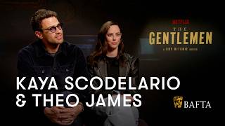 Kaya Scodelario and Theo James on the heightened world of Guy Ritchies The Gentlemen  BAFTA [upl. by Granville55]