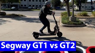 Segway GT1 vs GT2 First Impressions  High Performance Scooters [upl. by Teece]