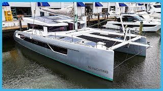 Windelo 50  The ULTIMATE ELECTRIC Bluewater Catamaran 4K Tour Learning the Lines [upl. by Wenn]