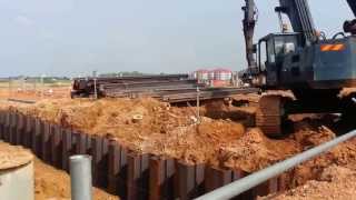 Sheet pile installation [upl. by Linea264]