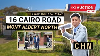 Live Auction  16 Cairo Road Mont Albert North  Auction Results Melbourne [upl. by Hadeehsar363]