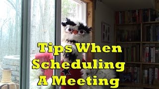 Tips When Scheduling A Meeting [upl. by Llezom]