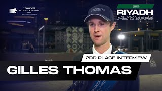 2nd Place Interview Gilles Thomas  LGCT Super GP  GC Riyadh Playoffs 2024 [upl. by Harve]